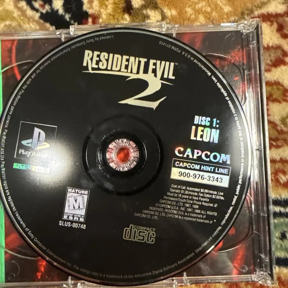 Resident Evil 2 (Sony PlayStation 1, 1998)
